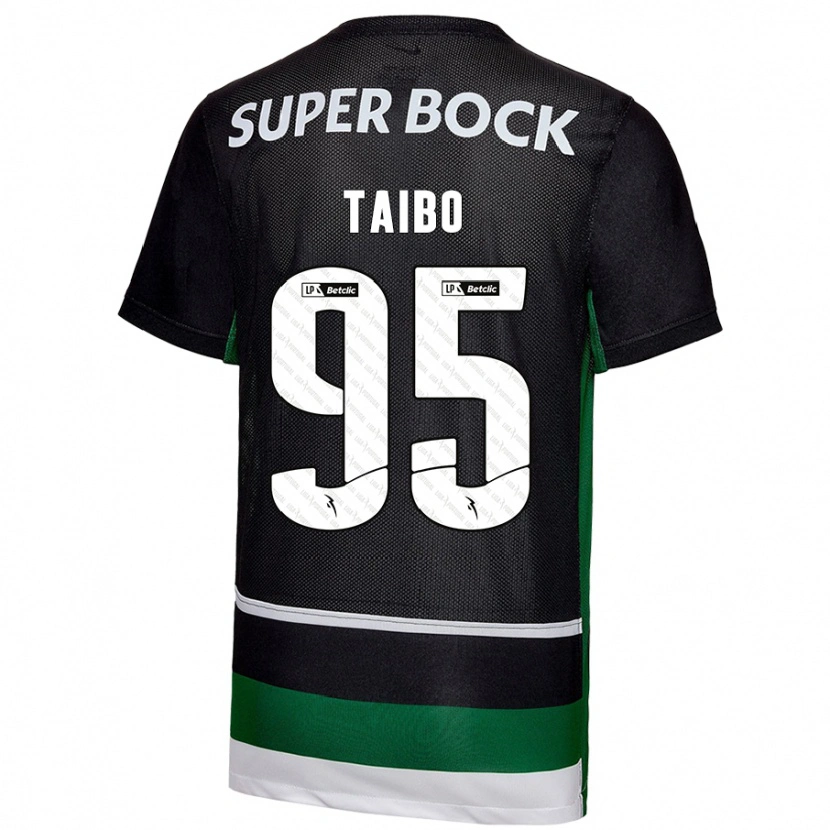 Danxen Herren Lucas Taibo #95 Schwarz Weiß Grün Heimtrikot Trikot 2024/25 T-Shirt Schweiz