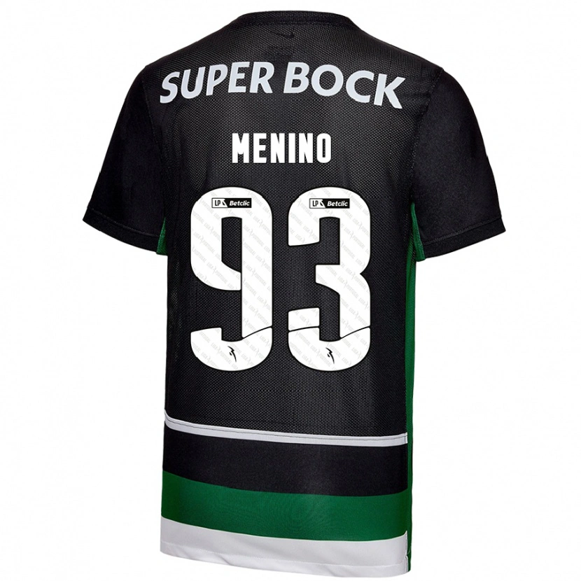 Danxen Herren Miguel Menino #93 Schwarz Weiß Grün Heimtrikot Trikot 2024/25 T-Shirt Schweiz