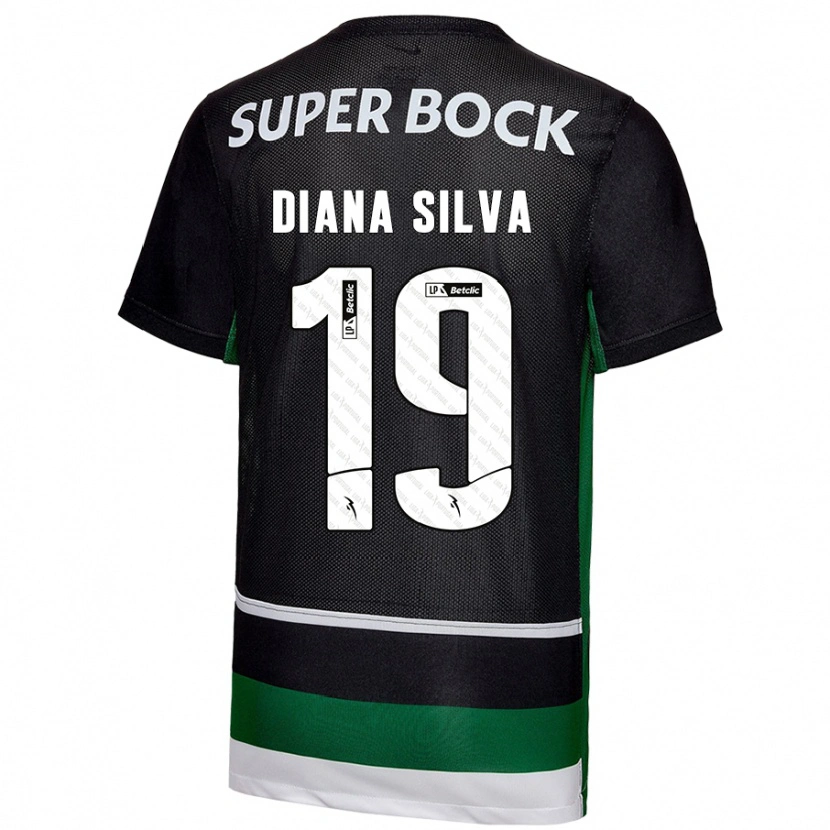 Danxen Herren Diana Micaela Abreu De Sousa E Silva #19 Schwarz Weiß Grün Heimtrikot Trikot 2024/25 T-Shirt Schweiz