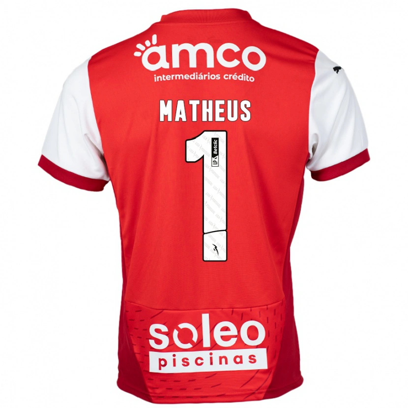 Danxen Herren Matheus #1 Rot Weiß Heimtrikot Trikot 2024/25 T-Shirt Schweiz