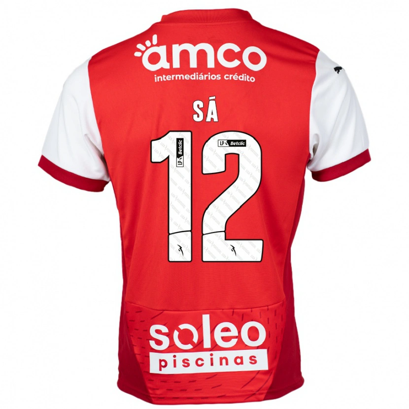 Danxen Herren Tiago Sá #12 Rot Weiß Heimtrikot Trikot 2024/25 T-Shirt Schweiz