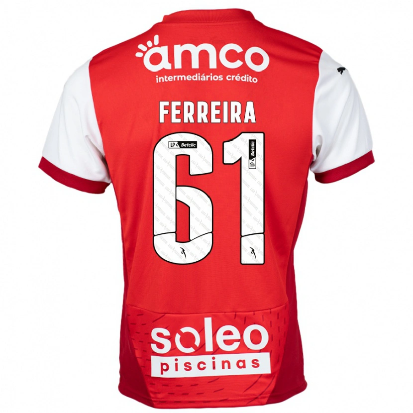 Danxen Herren Tiago Ferreira #61 Rot Weiß Heimtrikot Trikot 2024/25 T-Shirt Schweiz