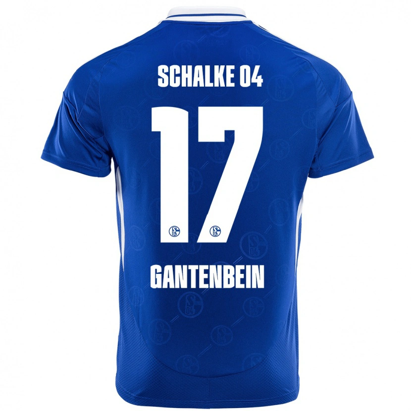 Danxen Herren Adrian Gantenbein #17 Königsblau Heimtrikot Trikot 2024/25 T-Shirt Schweiz