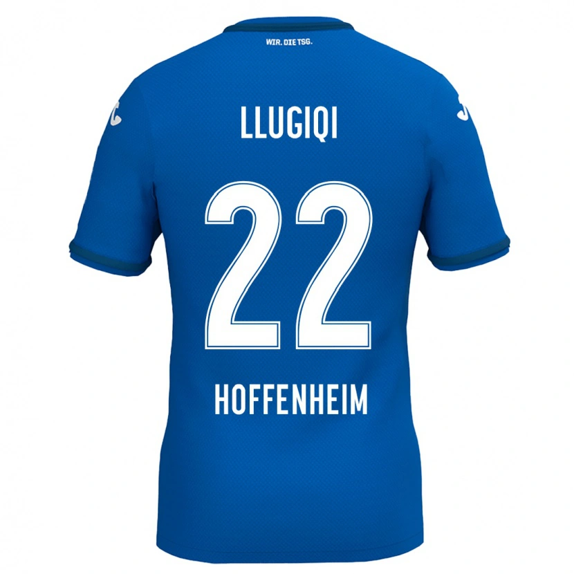 Danxen Herren Arian Llugiqi #22 Königsblau Heimtrikot Trikot 2024/25 T-Shirt Schweiz