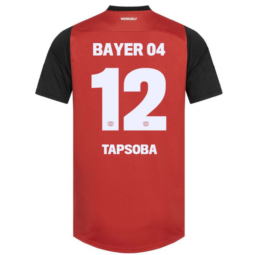 Danxen Herren Edmond Tapsoba #12 Rot Schwarz Heimtrikot Trikot 2024/25 T-Shirt Schweiz