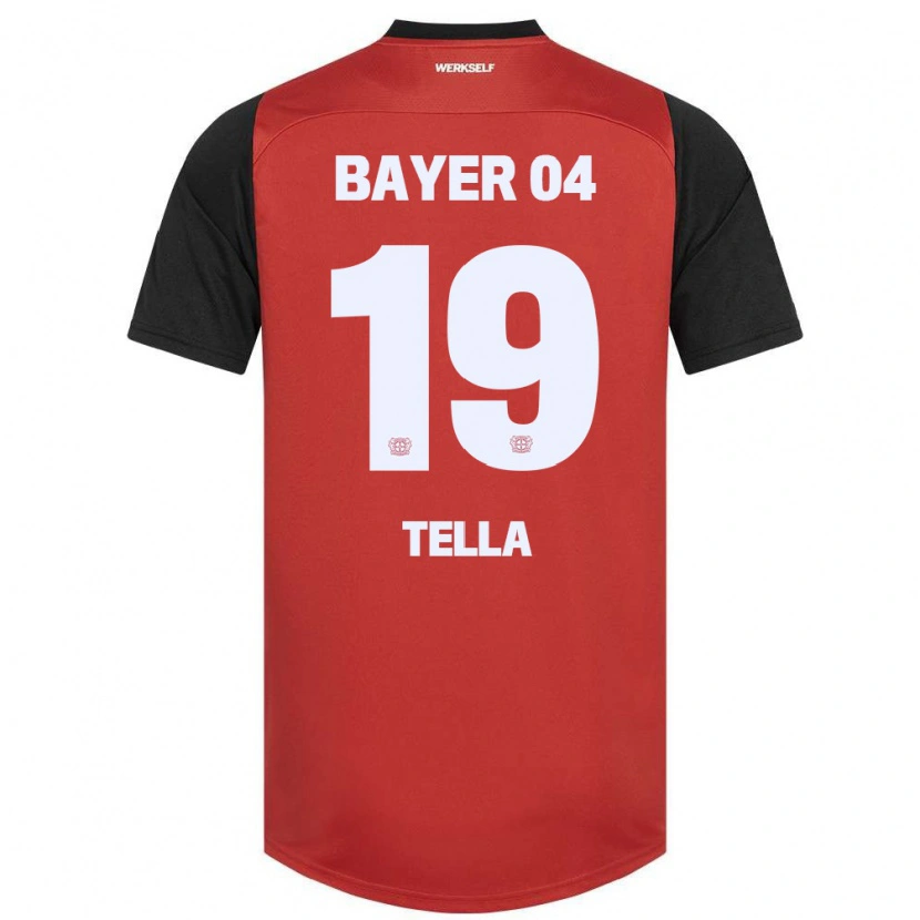 Danxen Herren Nathan Tella #19 Rot Schwarz Heimtrikot Trikot 2024/25 T-Shirt Schweiz