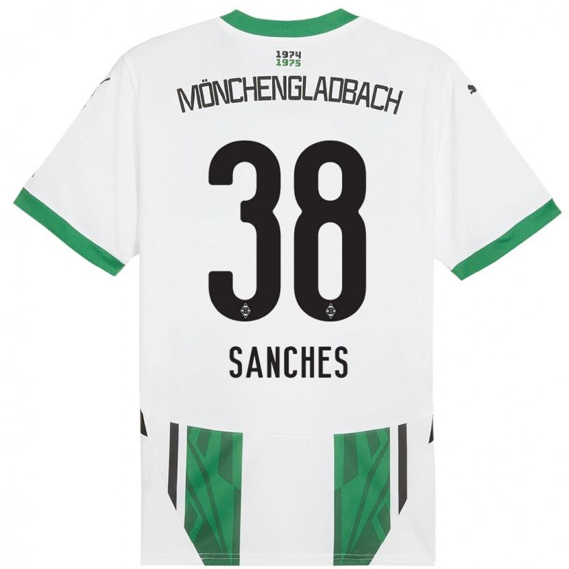 Danxen Herren Yvandro Borges Sanches #38 Weiß Grün Heimtrikot Trikot 2024/25 T-Shirt Schweiz