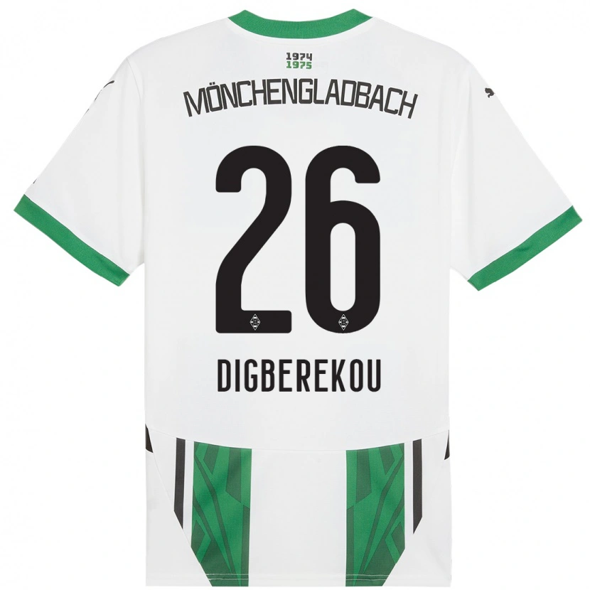 Danxen Herren Ibrahim Digberekou #26 Weiß Grün Heimtrikot Trikot 2024/25 T-Shirt Schweiz