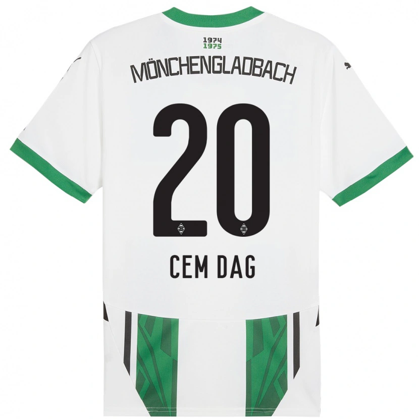 Danxen Herren Cem Dag #20 Weiß Grün Heimtrikot Trikot 2024/25 T-Shirt Schweiz