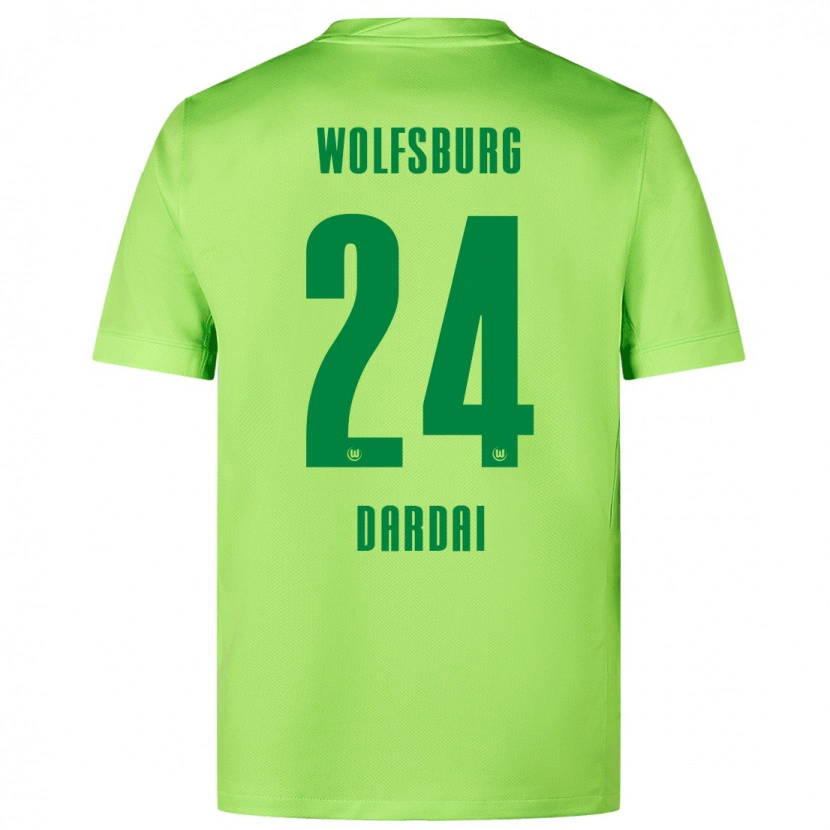 Danxen Herren Bence Dárdai #24 Fluoreszierendes Grün Heimtrikot Trikot 2024/25 T-Shirt Schweiz