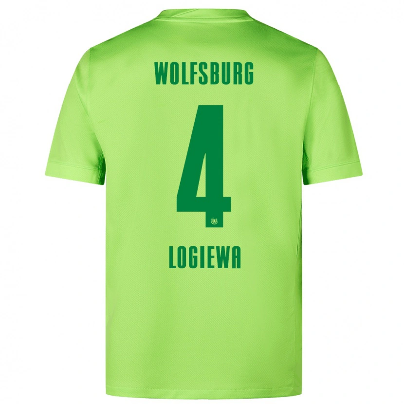 Danxen Herren Luca Logiewa #4 Fluoreszierendes Grün Heimtrikot Trikot 2024/25 T-Shirt Schweiz