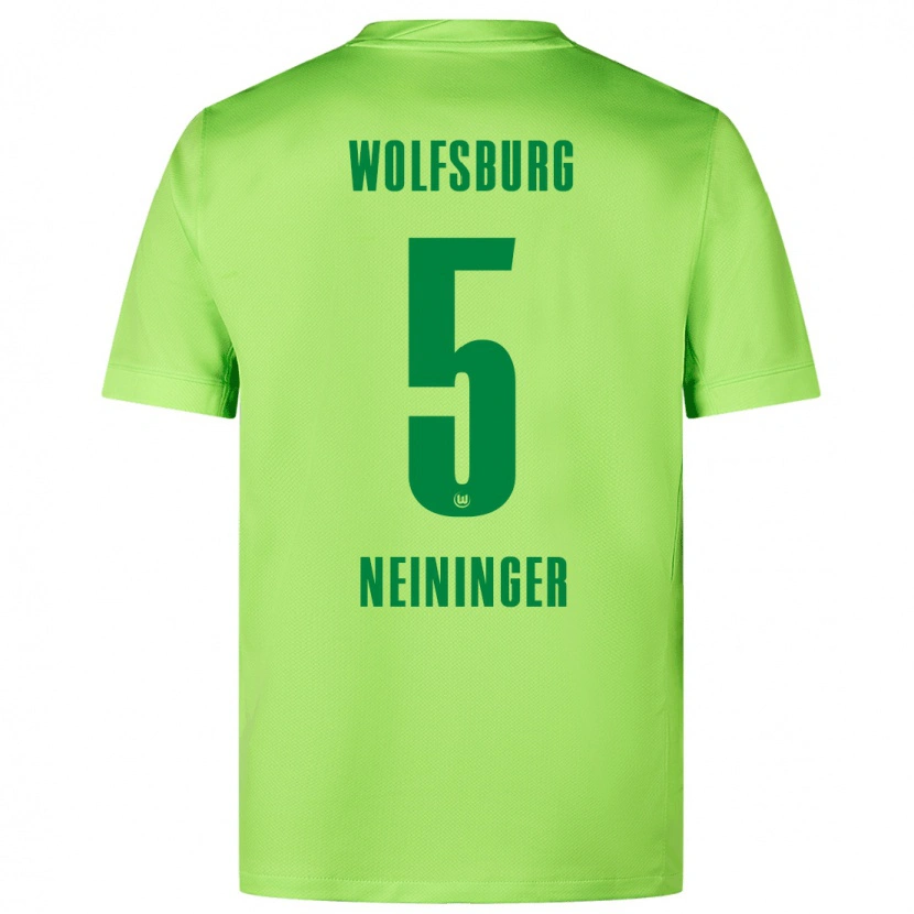 Danxen Herren Tim Neininger #5 Fluoreszierendes Grün Heimtrikot Trikot 2024/25 T-Shirt Schweiz