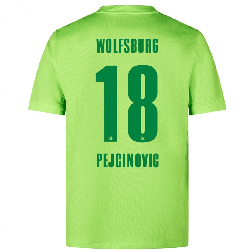 Danxen Herren Dzenan Pejcinovic #18 Fluoreszierendes Grün Heimtrikot Trikot 2024/25 T-Shirt Schweiz