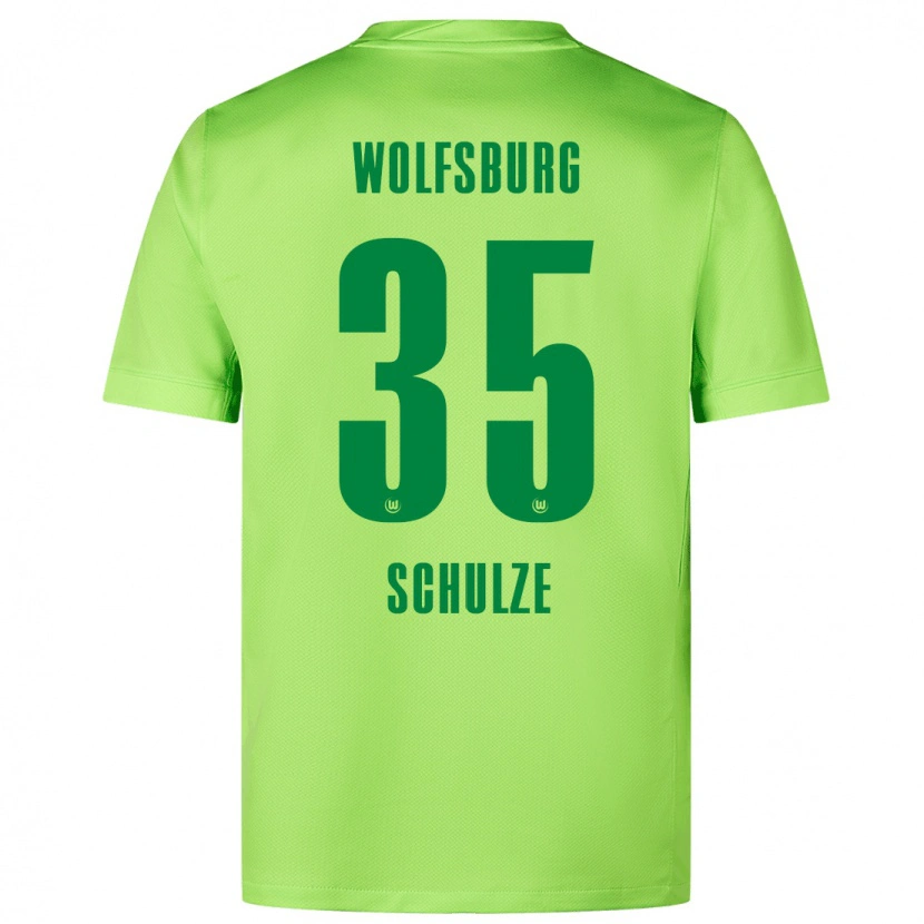 Danxen Herren Philipp Schulze #35 Fluoreszierendes Grün Heimtrikot Trikot 2024/25 T-Shirt Schweiz