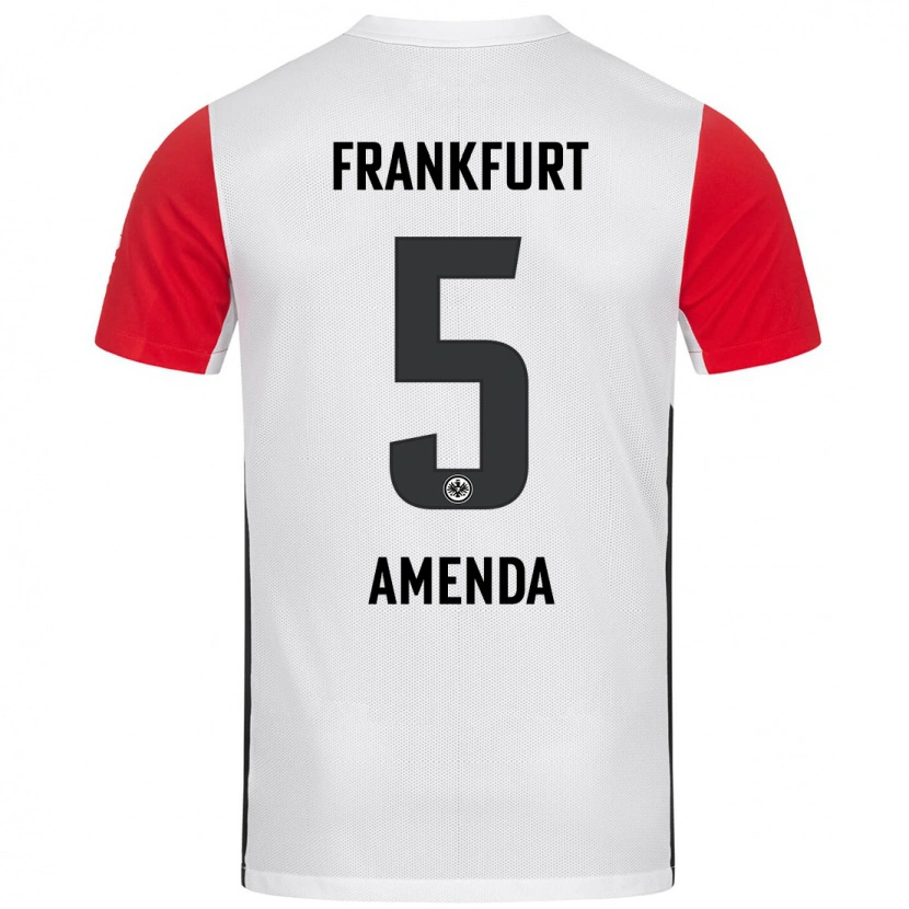 Danxen Herren Aurèle Amenda #5 Weiß Rot Heimtrikot Trikot 2024/25 T-Shirt Schweiz