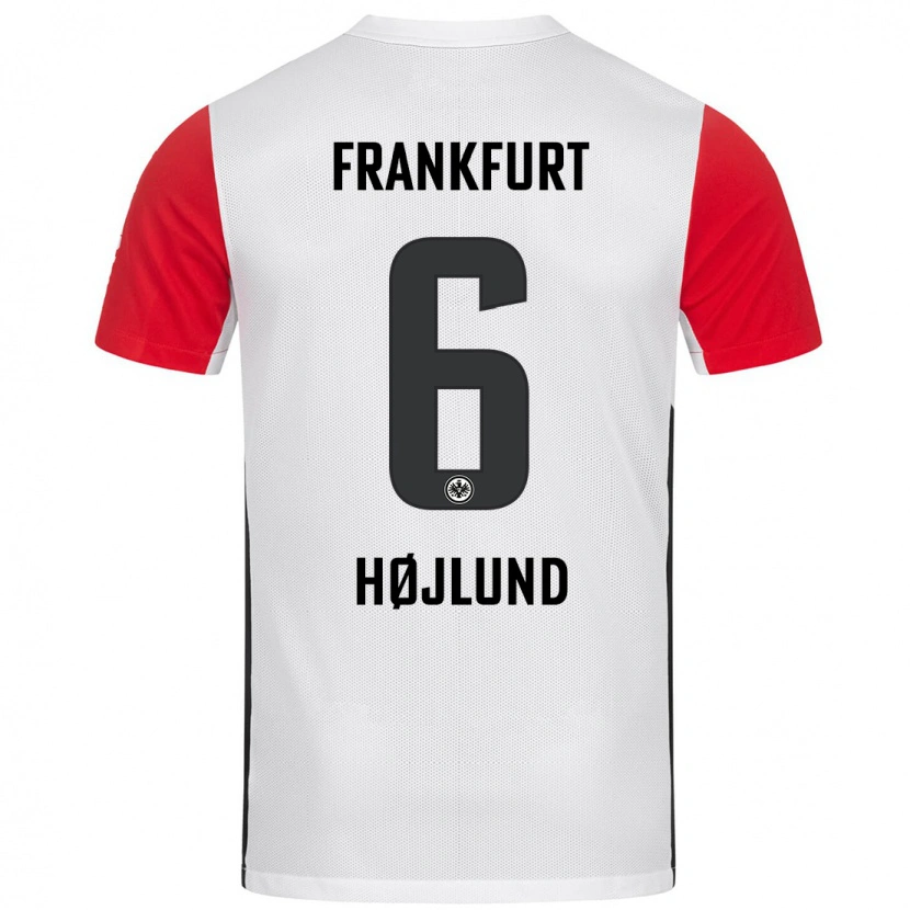 Danxen Herren Oscar Højlund #6 Weiß Rot Heimtrikot Trikot 2024/25 T-Shirt Schweiz