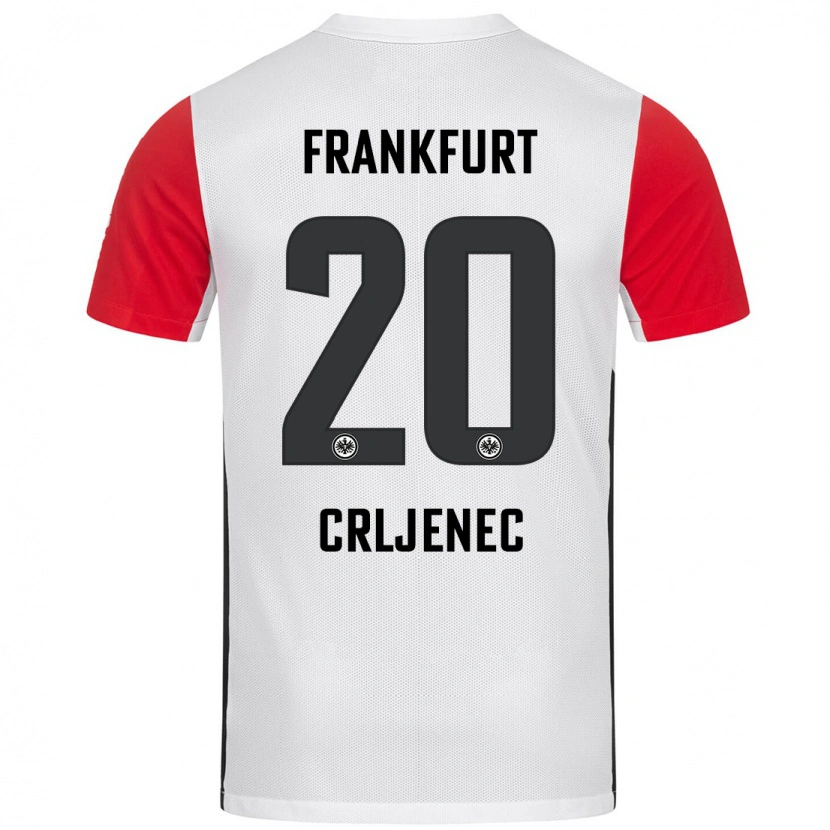 Danxen Herren Dominik Crljenec #20 Weiß Rot Heimtrikot Trikot 2024/25 T-Shirt Schweiz