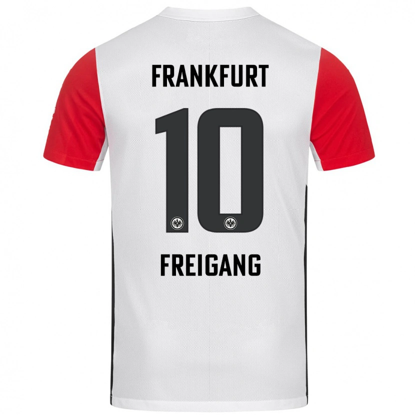 Danxen Herren Laura Freigang #10 Weiß Rot Heimtrikot Trikot 2024/25 T-Shirt Schweiz