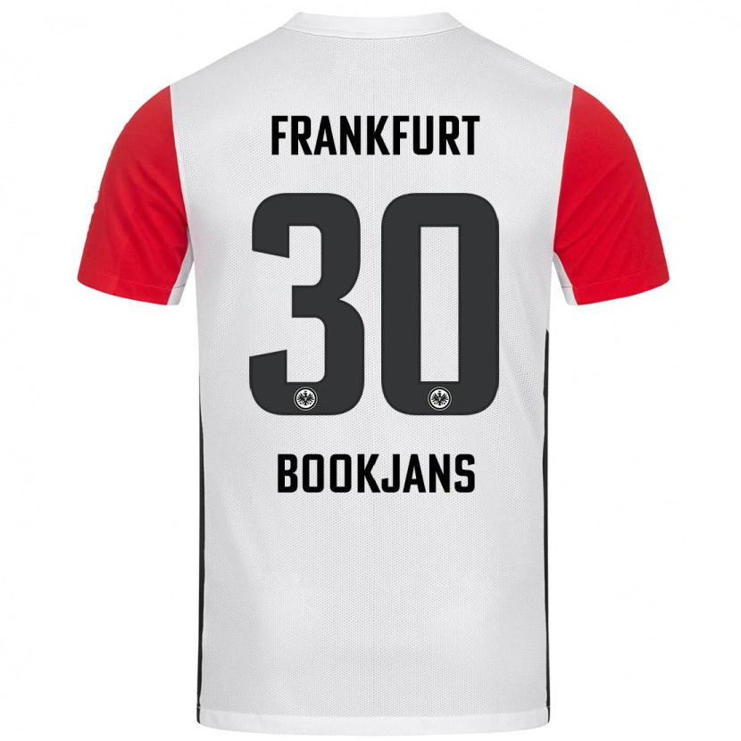 Danxen Herren Jakob Bookjans #30 Weiß Rot Heimtrikot Trikot 2024/25 T-Shirt Schweiz