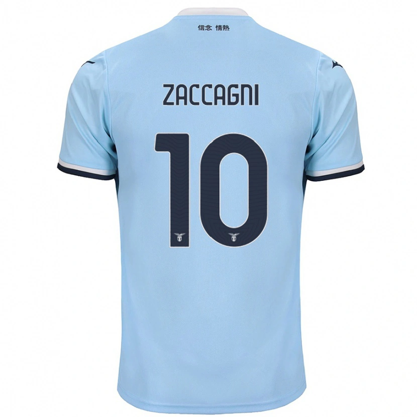 Danxen Herren Mattia Zaccagni #10 Blau Heimtrikot Trikot 2024/25 T-Shirt Schweiz