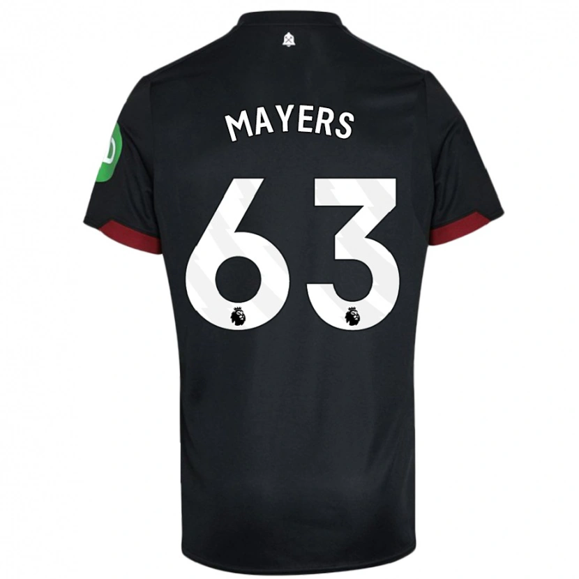 Danxen Herren Ezra Mayers #63 Schwarz Weiß Auswärtstrikot Trikot 2024/25 T-Shirt Schweiz