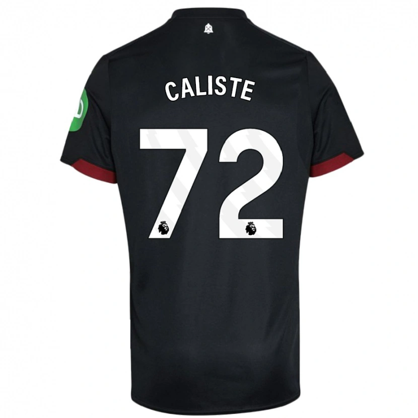 Danxen Herren Gabriel Caliste #72 Schwarz Weiß Auswärtstrikot Trikot 2024/25 T-Shirt Schweiz