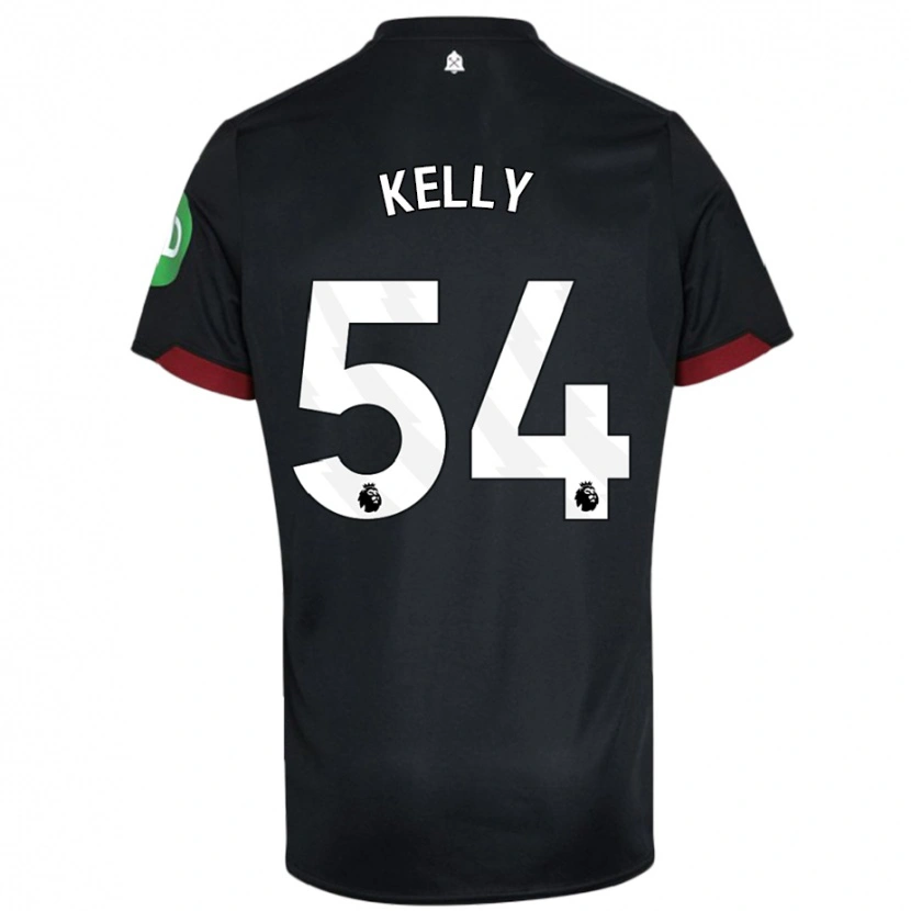 Danxen Herren Patrick Kelly #54 Schwarz Weiß Auswärtstrikot Trikot 2024/25 T-Shirt Schweiz