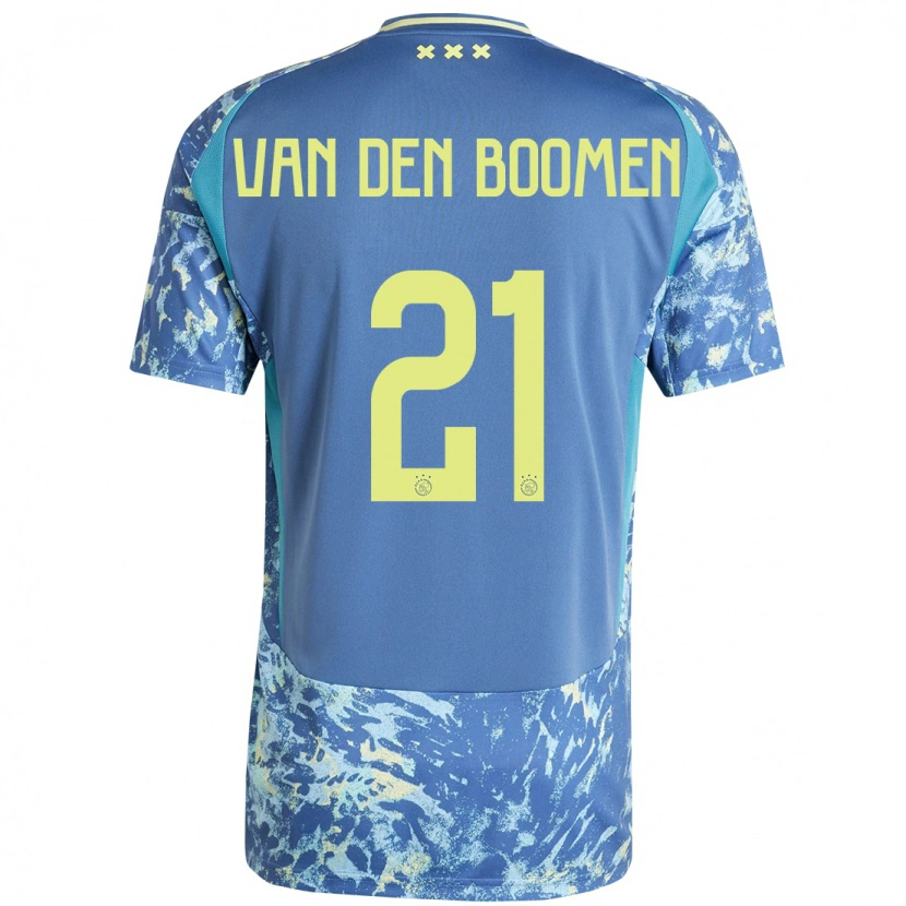 Danxen Herren Branco Van Den Boomen #21 Grau Blau Gelb Auswärtstrikot Trikot 2024/25 T-Shirt Schweiz