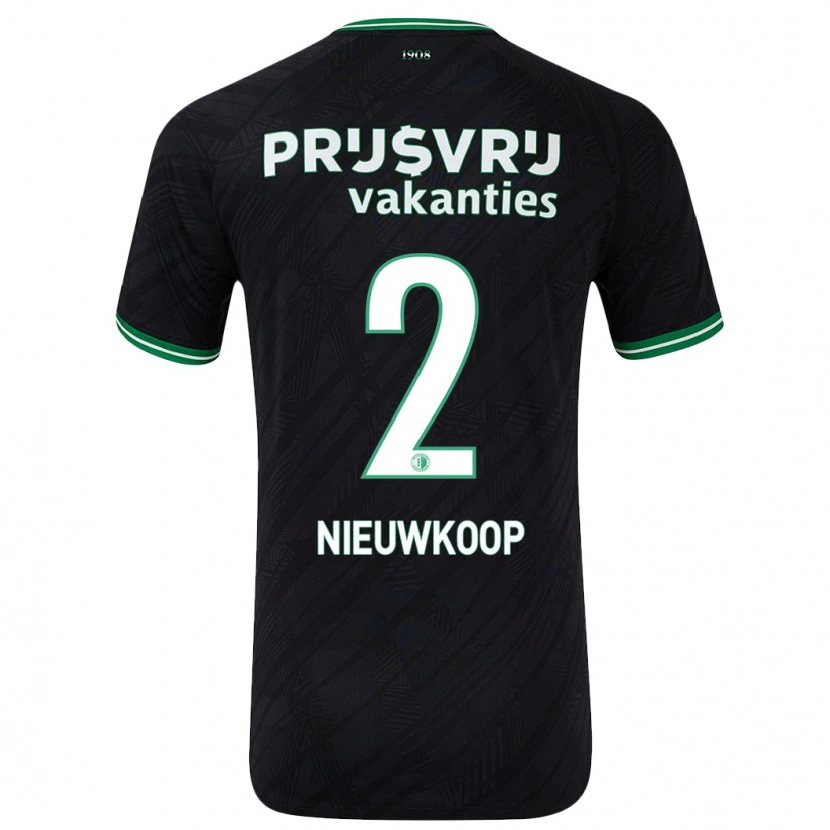 Danxen Herren Bart Nieuwkoop #2 Schwarz Grün Auswärtstrikot Trikot 2024/25 T-Shirt Schweiz