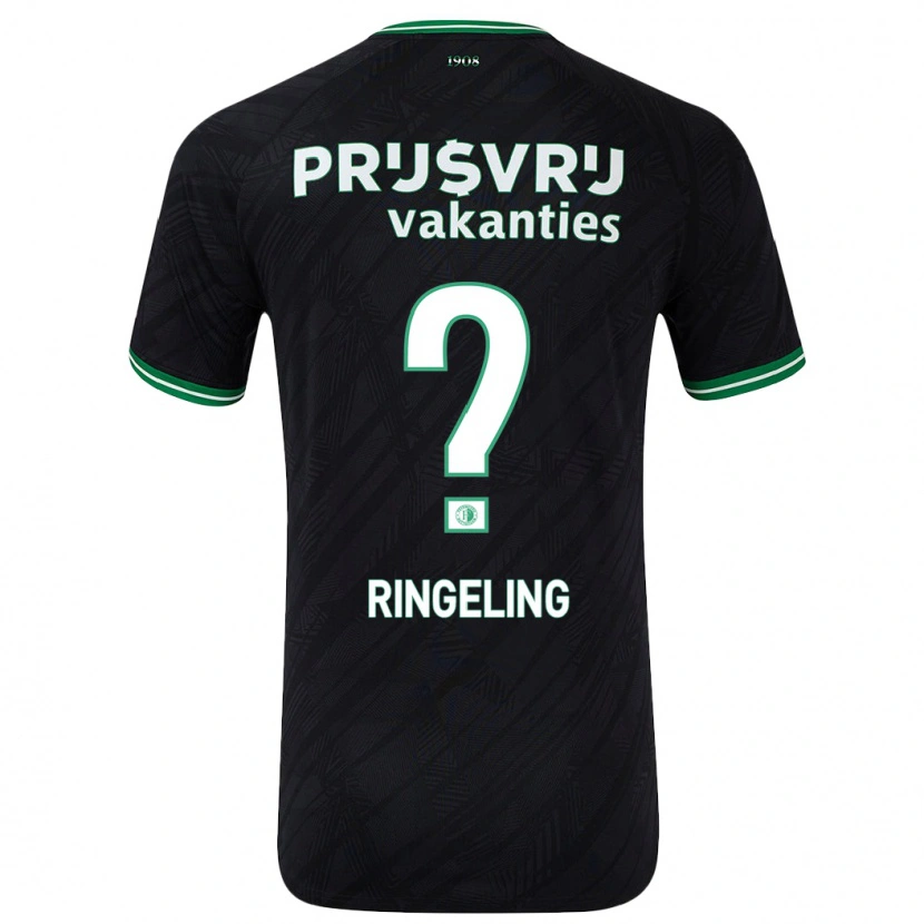 Danxen Herren Sam Ringeling #0 Schwarz Grün Auswärtstrikot Trikot 2024/25 T-Shirt Schweiz