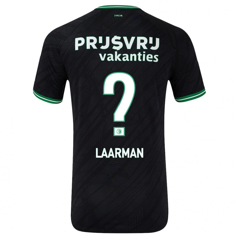 Danxen Herren Jimmi Laarman #0 Schwarz Grün Auswärtstrikot Trikot 2024/25 T-Shirt Schweiz