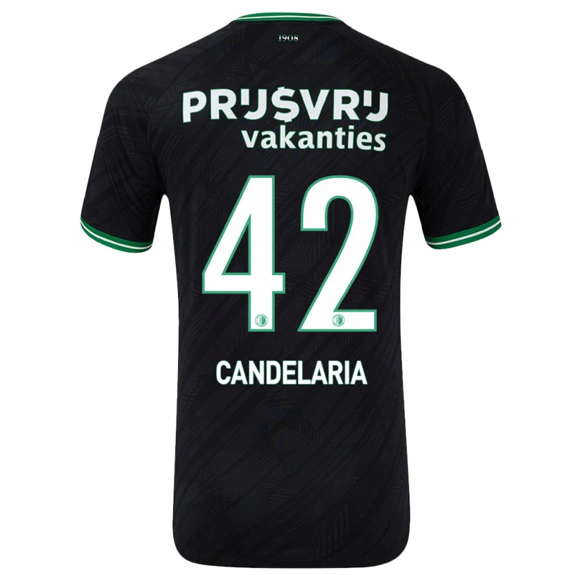 Danxen Herren Jayden Candelaria #42 Schwarz Grün Auswärtstrikot Trikot 2024/25 T-Shirt Schweiz