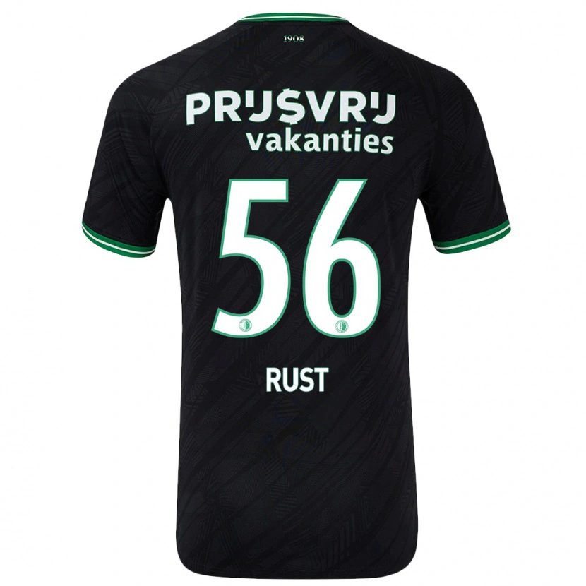 Danxen Herren Fabiano Rust #56 Schwarz Grün Auswärtstrikot Trikot 2024/25 T-Shirt Schweiz