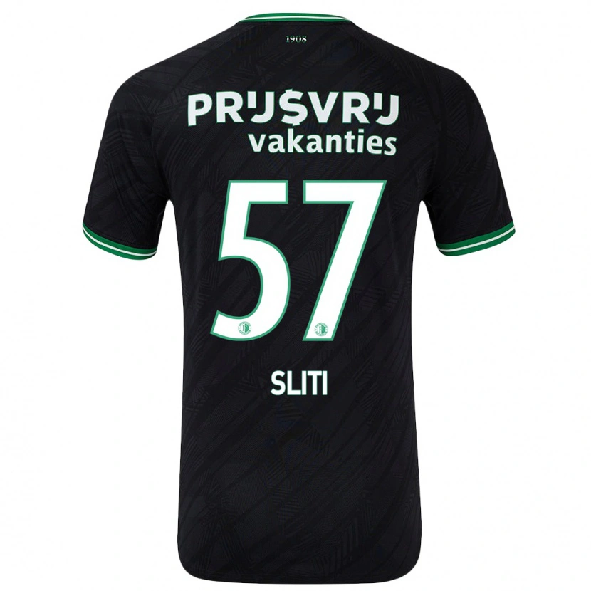 Danxen Herren Aymen Sliti #57 Schwarz Grün Auswärtstrikot Trikot 2024/25 T-Shirt Schweiz