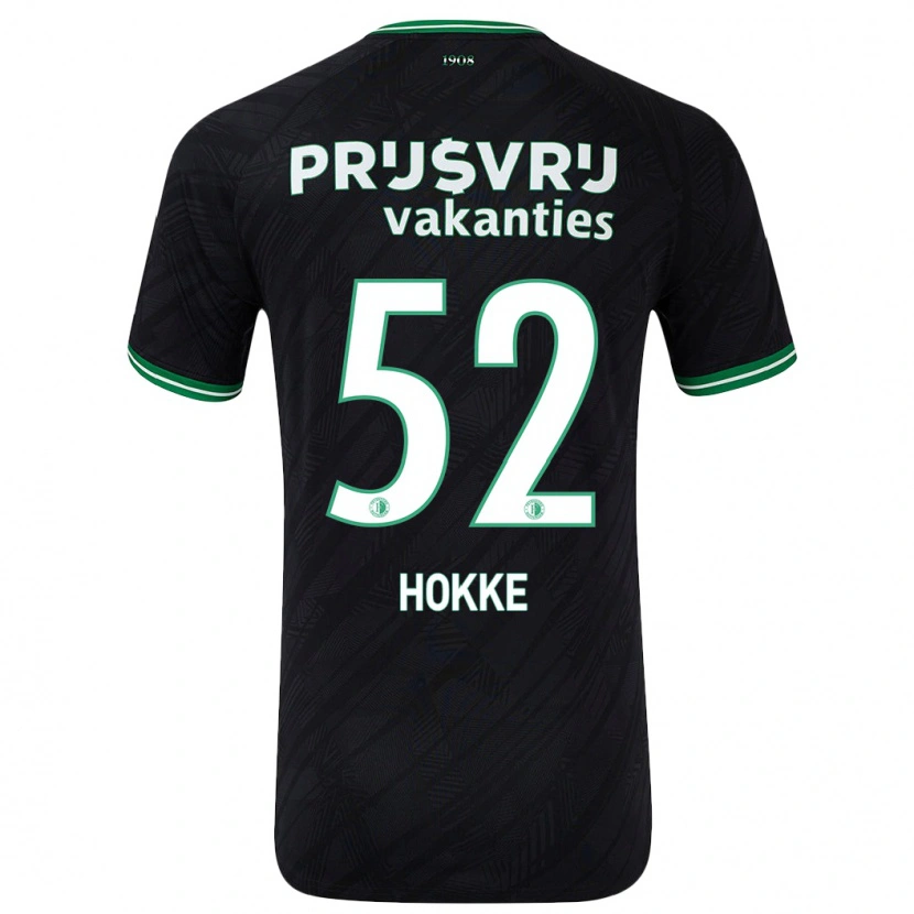 Danxen Herren Milan Hokke #52 Schwarz Grün Auswärtstrikot Trikot 2024/25 T-Shirt Schweiz