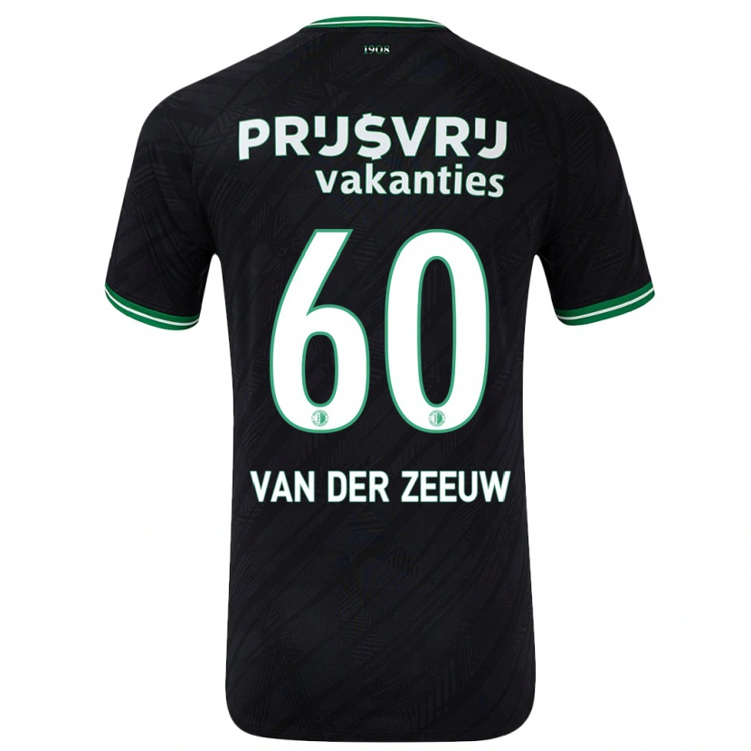 Danxen Herren Twan Van Der Zeeuw #60 Schwarz Grün Auswärtstrikot Trikot 2024/25 T-Shirt Schweiz