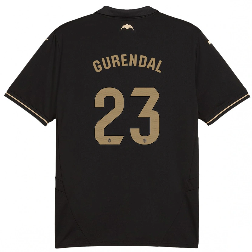 Danxen Herren Alexander Gurendal #23 Schwarz Auswärtstrikot Trikot 2024/25 T-Shirt Schweiz