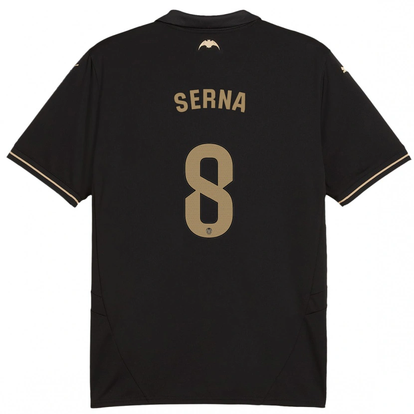 Danxen Herren Liced Serna #8 Schwarz Auswärtstrikot Trikot 2024/25 T-Shirt Schweiz