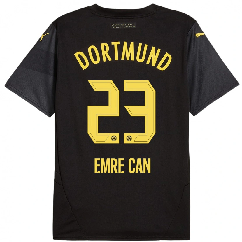 Danxen Herren Emre Can #23 Schwarz Gelb Auswärtstrikot Trikot 2024/25 T-Shirt Schweiz