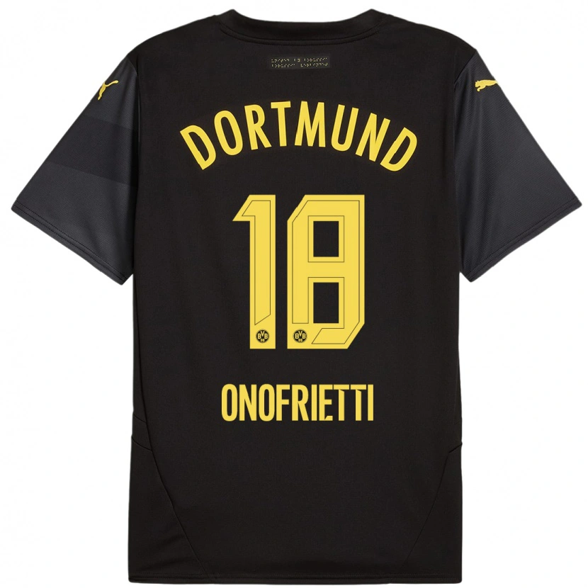 Danxen Herren Vincenzo Onofrietti #18 Schwarz Gelb Auswärtstrikot Trikot 2024/25 T-Shirt Schweiz