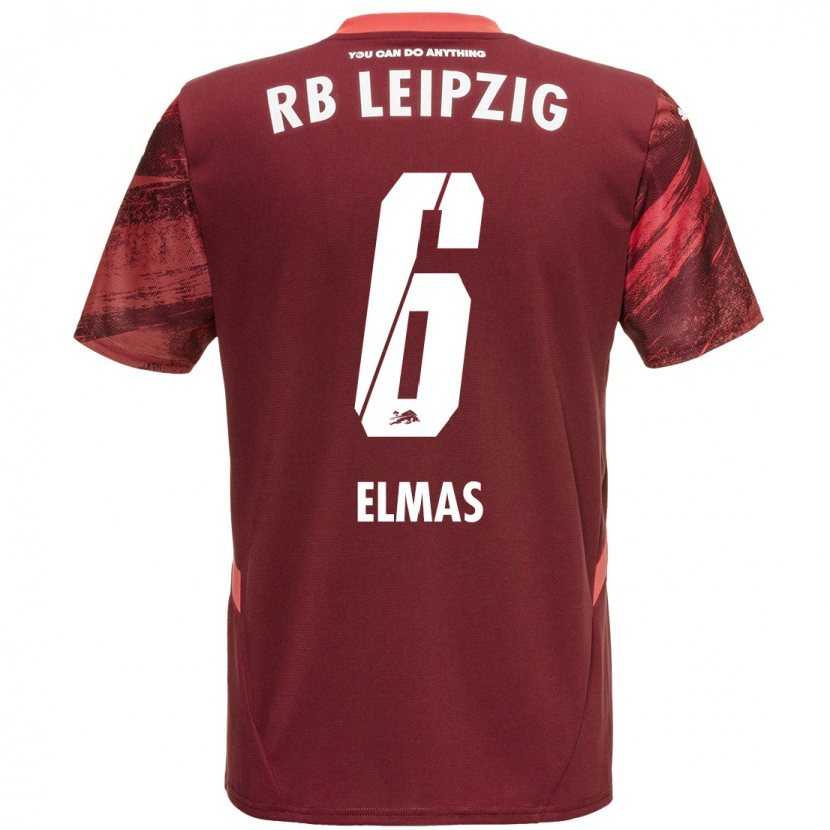 Danxen Herren Eljif Elmas #6 Burgunderrot Auswärtstrikot Trikot 2024/25 T-Shirt Schweiz