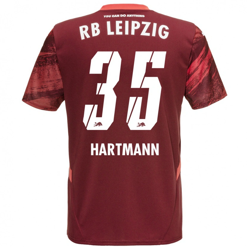 Danxen Herren Fabrice Hartmann #35 Burgunderrot Auswärtstrikot Trikot 2024/25 T-Shirt Schweiz