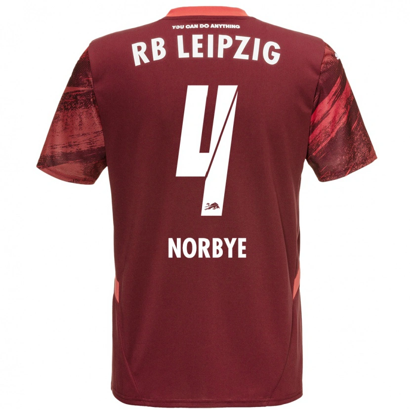 Danxen Herren Jonathan Norbye #4 Burgunderrot Auswärtstrikot Trikot 2024/25 T-Shirt Schweiz