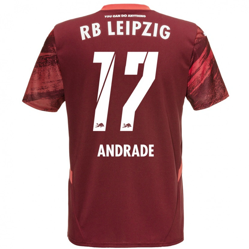 Danxen Herren Lydia Andrade #17 Burgunderrot Auswärtstrikot Trikot 2024/25 T-Shirt Schweiz