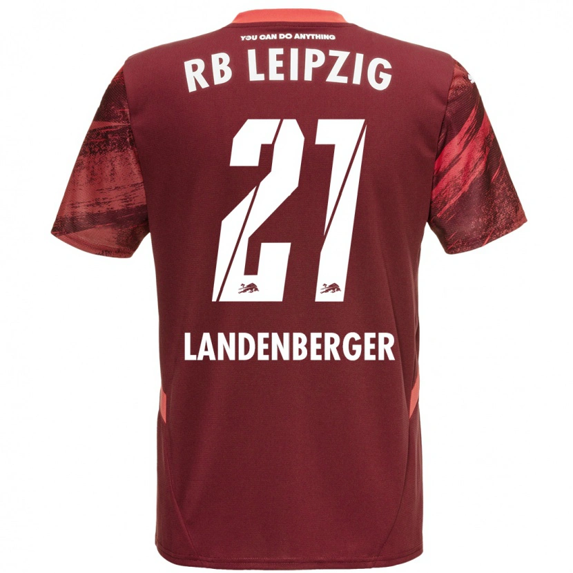 Danxen Herren Julia Landenberger #21 Burgunderrot Auswärtstrikot Trikot 2024/25 T-Shirt Schweiz