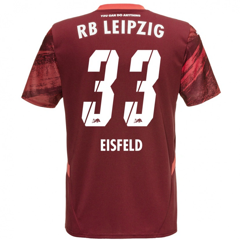 Danxen Herren Tom Eisfeld #33 Burgunderrot Auswärtstrikot Trikot 2024/25 T-Shirt Schweiz