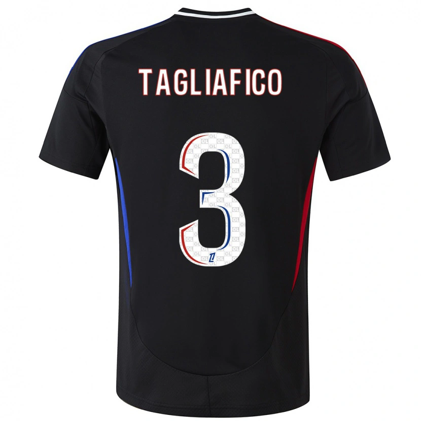 Danxen Herren Nicolás Tagliafico #3 Schwarz Auswärtstrikot Trikot 2024/25 T-Shirt Schweiz