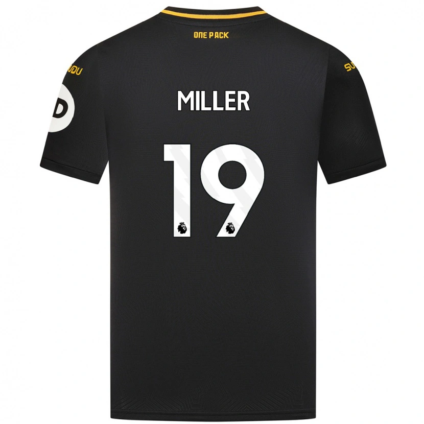 Danxen Herren Ali Miller #19 Schwarz Auswärtstrikot Trikot 2024/25 T-Shirt Schweiz