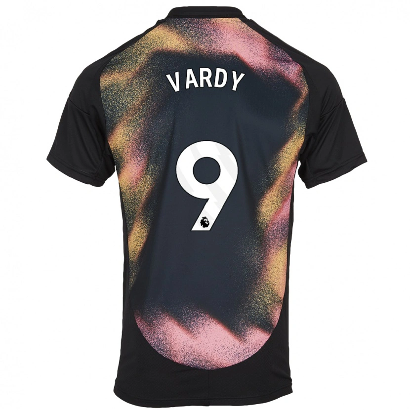 Danxen Herren Jamie Vardy #9 Schwarz Weiß Auswärtstrikot Trikot 2024/25 T-Shirt Schweiz