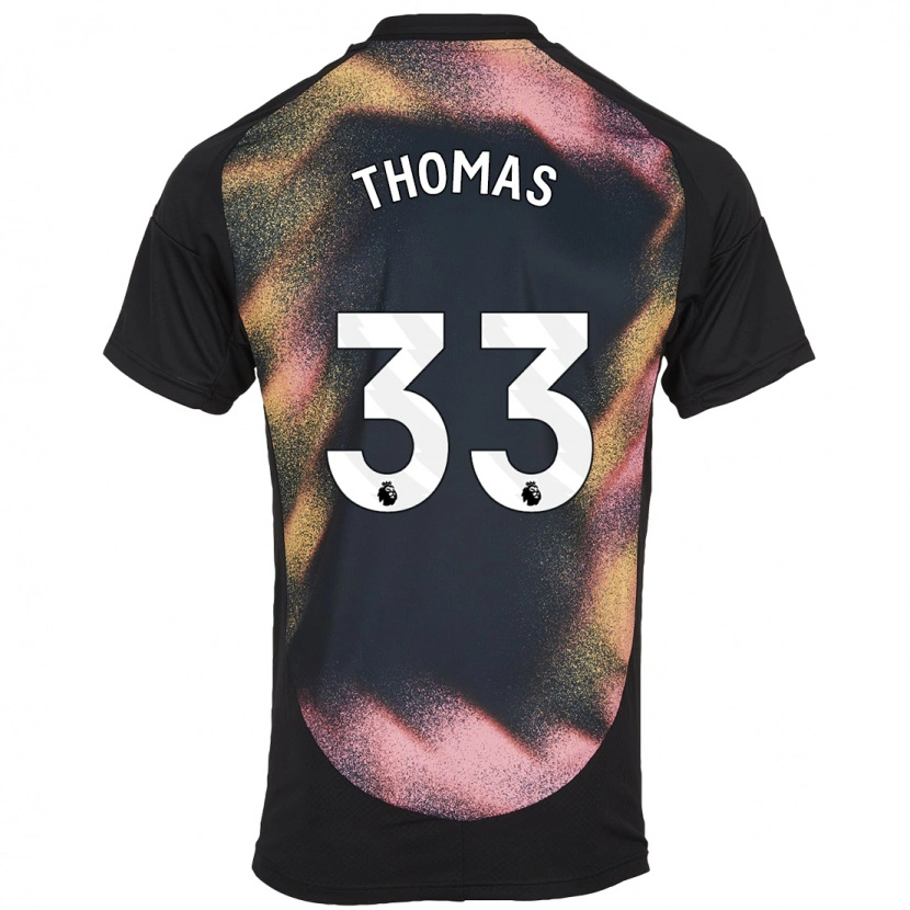 Danxen Herren Luke Thomas #33 Schwarz Weiß Auswärtstrikot Trikot 2024/25 T-Shirt Schweiz